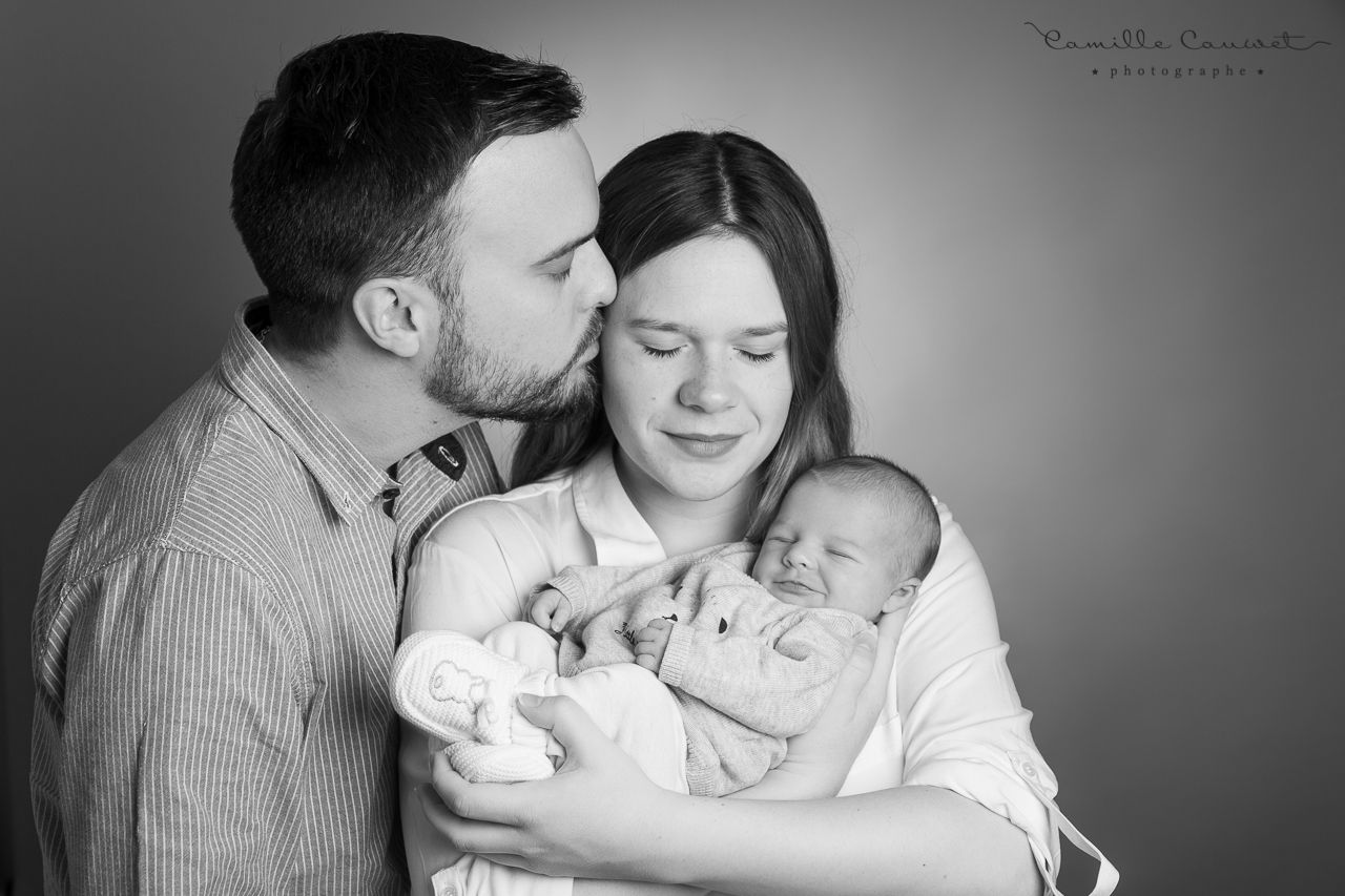 photo de famille avec bébé