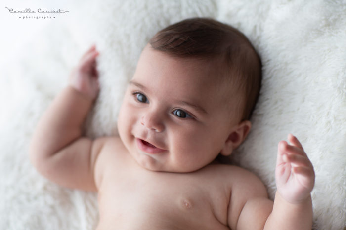 portrait bébé 4 mois