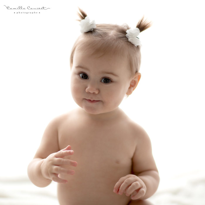 portrait bebe fille 11 mois