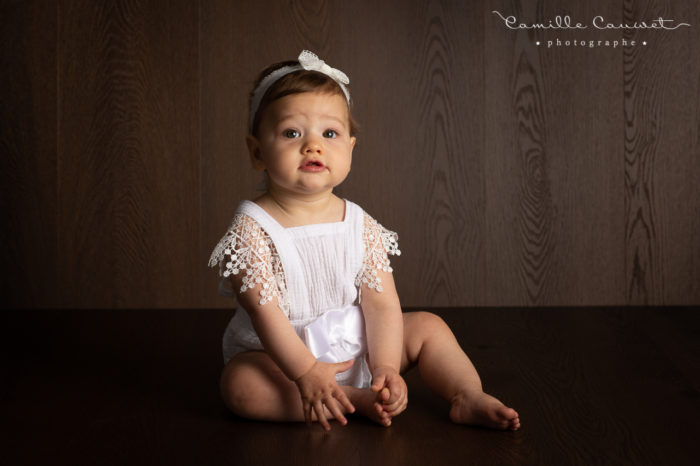 portrait bébé fille 7 mois