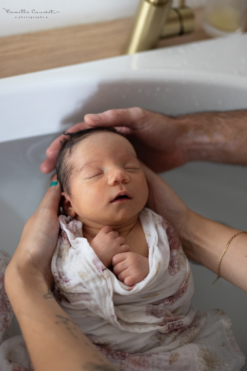 reportage photo thalasso bain bébé